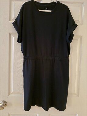 lou & grey tipped wanderweave mini pocket dress | Dresses | Lou Grey Womens Xsmall Black White Long Blue dress